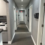 Inside hallway leading to treatment rooms